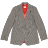 BURBERRY BURBERRY HOUNDSTOOTH CHECK WOOL BLAZER WITH WAISTCOAT DETAIL