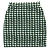 Burberry Houndstooth Elasticated Waist Mini Skirt