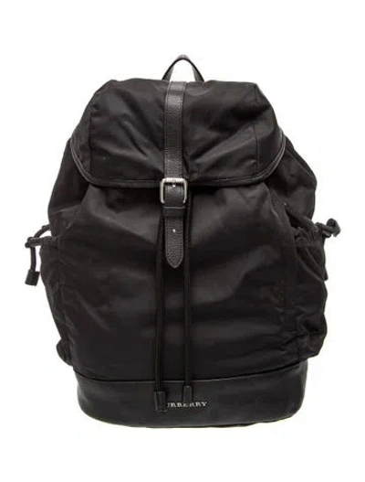 Pre-owned Burberry House Check Backpack In Black