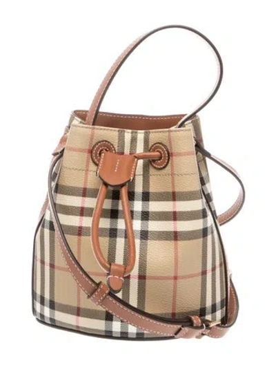 Pre-owned Burberry House Check Backpack In Brown