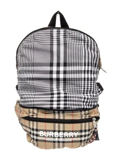 Pre-owned Burberry House Check Backpack In Neutral