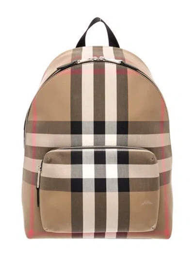 Pre-owned Burberry House Check Backpack W/ Tags In Neutral