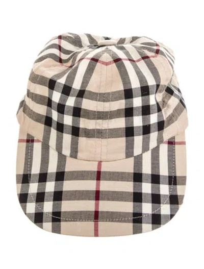 Pre-owned Burberry House Check Baseball Cap In Neutrals