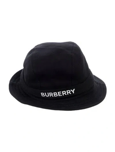 Pre-owned Burberry House Check Bucket Hat In Black