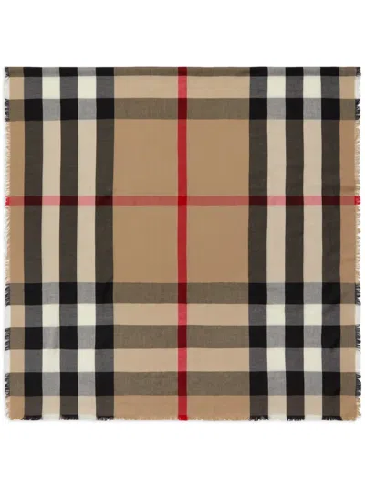 Burberry House Check Cashmere Scarf In Neutrals
