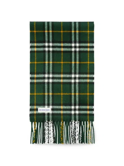 Burberry Kids' House Check Cashmere Scarf In Orange