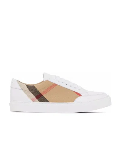 BURBERRY BURBERRY HOUSE CHECK LACE-UP SNEAKERS