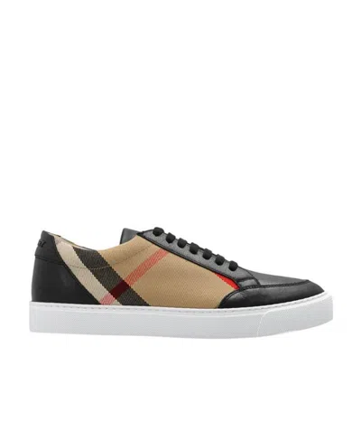 BURBERRY BURBERRY HOUSE CHECK LACE-UP SNEAKERS