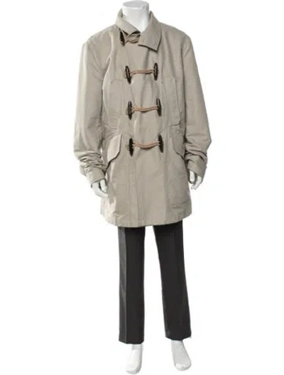 Pre-owned Burberry House Check Pattern Coat In Neutrals