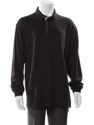 Pre-owned Burberry House Check Pattern Collar Polo Shirt In Gray