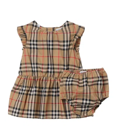 Burberry Babies' Romper  Kids Kids Color Beige