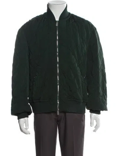 Pre-owned Burberry House Check Pattern Jacket W/ Tags In Green
