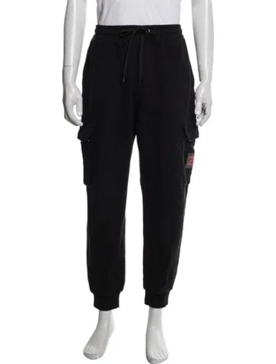 Pre-owned Burberry House Check Pattern Lounge Bottoms In Black