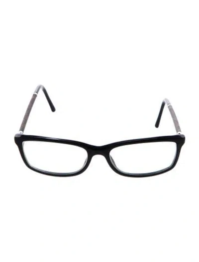 Pre-owned Burberry House Check Pattern Square Eyeglasses