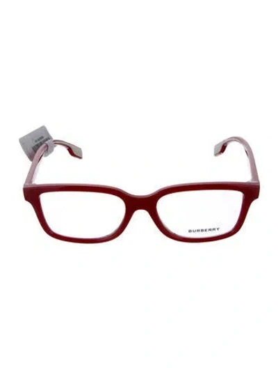 Pre-owned Burberry House Check Pattern Square Eyeglasses In Brown