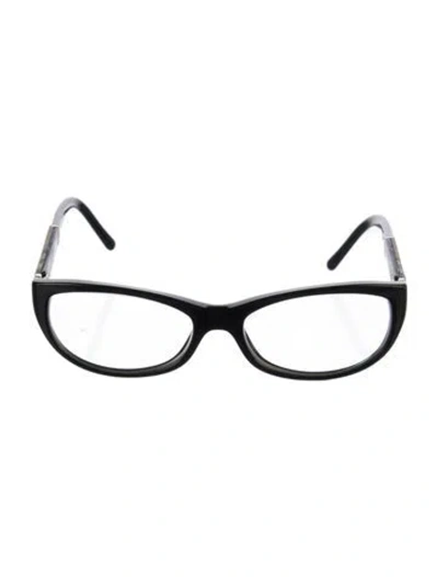 Pre-owned Burberry House Check Pattern Square Eyeglasses In Brown