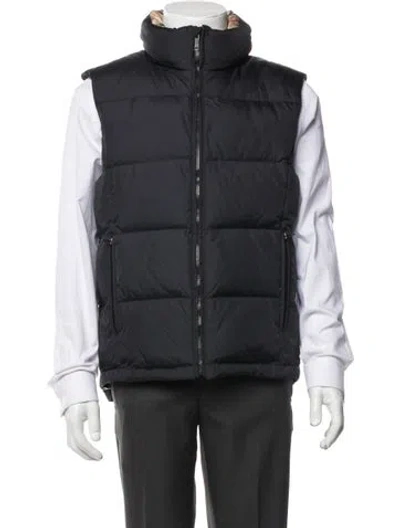 Pre-owned Burberry House Check Pattern Vest In Black