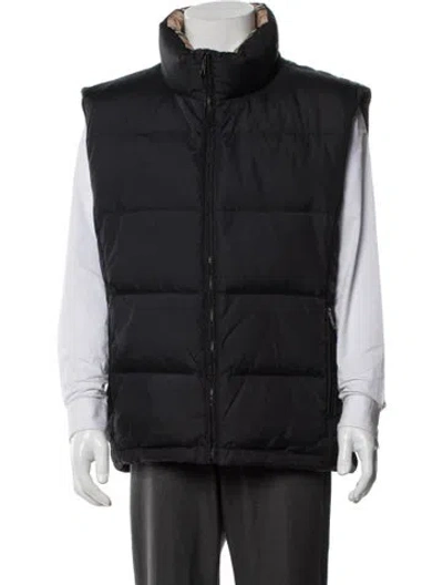 Pre-owned Burberry House Check Pattern Vest In Black