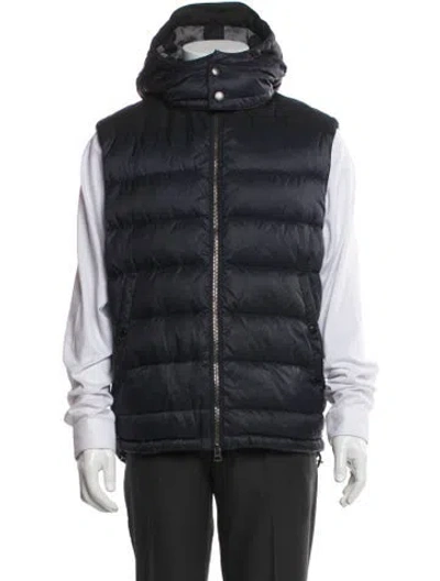 Pre-owned Burberry House Check Pattern Vest In Blue