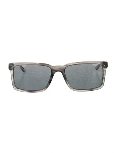 Pre-owned Burberry House Check Pattern Wayfarer Sunglasses In Gray