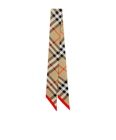 BURBERRY BURBERRY HOUSE CHECK CONTRASTED-TRIM SCARF