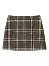 Burberry Wool Skirts In Green
