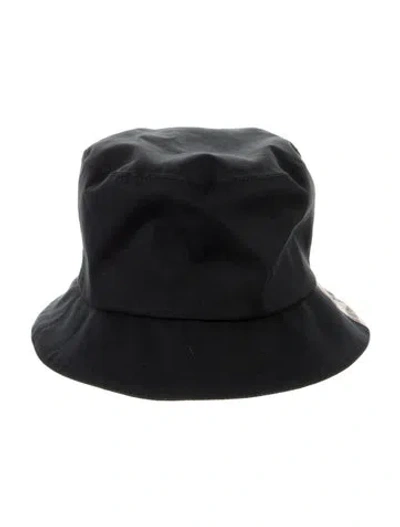 Pre-owned Burberry House Check Trim Bucket Hat In Blue