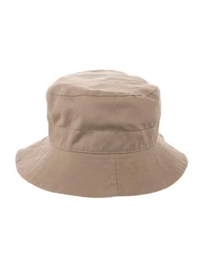 Pre-owned Burberry Housecheck Patterned Bucket Hat In Neutrals