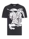 Burberry Short Sleeve T-shirt In Black