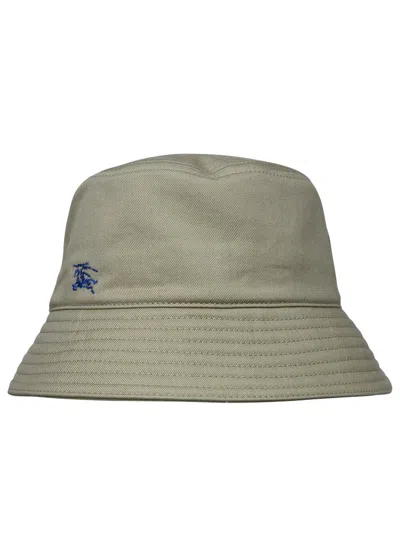 Burberry Hunter Cotton Hat In Cream