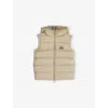 Burberry Juno Hooded Shell-down Gilet 3-10 In Neutral