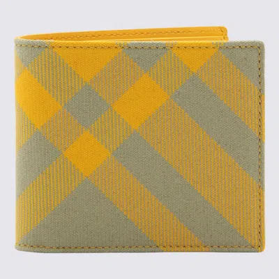 Burberry Hunter Leather Check Bifold Wallet