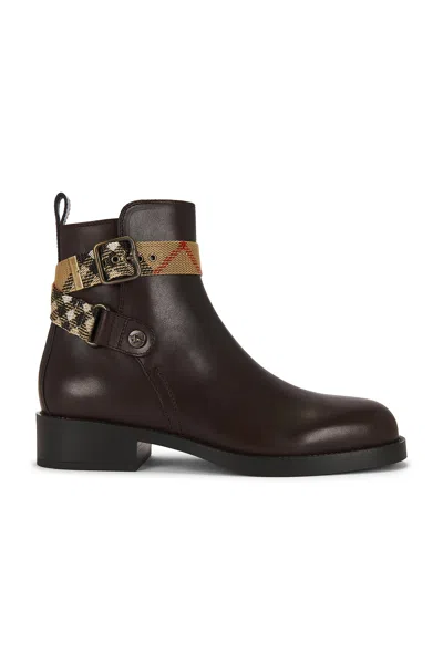 Burberry Huntley Bootie In Brown