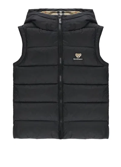 Burberry Kids' Husky With Logo In Black