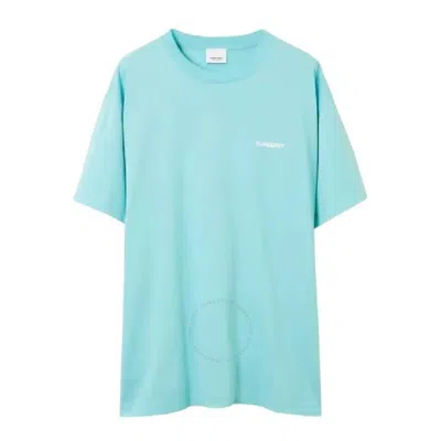 Burberry Ice Cream Graphic Design Cotton T Shirt In Blue