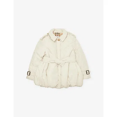 Burberry Kids' Ice Padded Nylon Coat 4-14 In Neutral