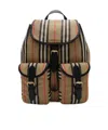 Burberry Icon Stripe Backpack In Multi