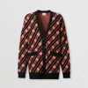 Burberry Icon Stripe Knitted Cardigan In Multi