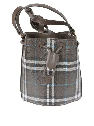 Burberry Iconic Check Pattern Bucket Bag