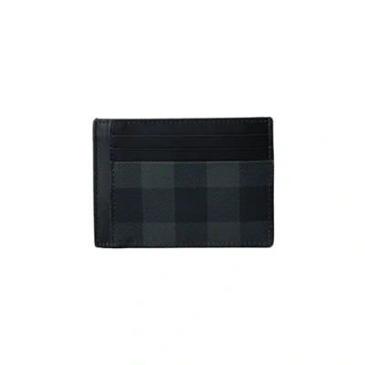 Pre-owned Burberry Id Wallet Ms Chase Brt 8070202 Charcoal A1208 In Gray