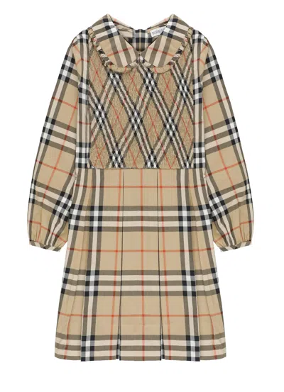 Burberry Kids' Ida Check Dress In Multi