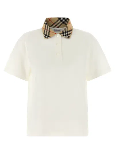 Burberry Imogen Polo Shirt In White