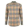 Burberry In Cotton With Vintage Check Pattern In Gold