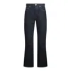 Burberry Logo Patch Flared-leg Jeans In Blue