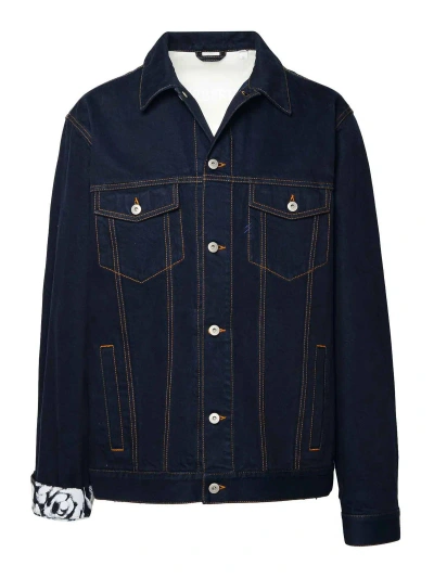 BURBERRY INDIGO BLUE COTTON JACKET