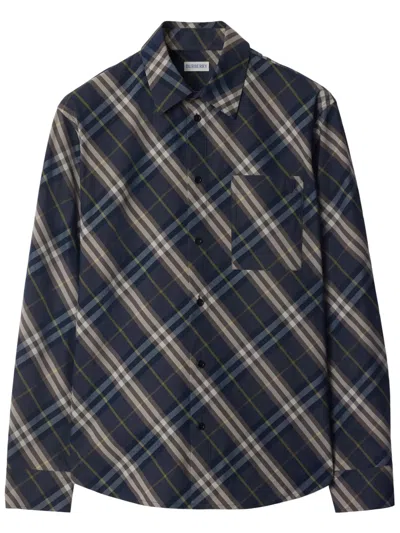 Burberry Indigo Ip Check Shirt