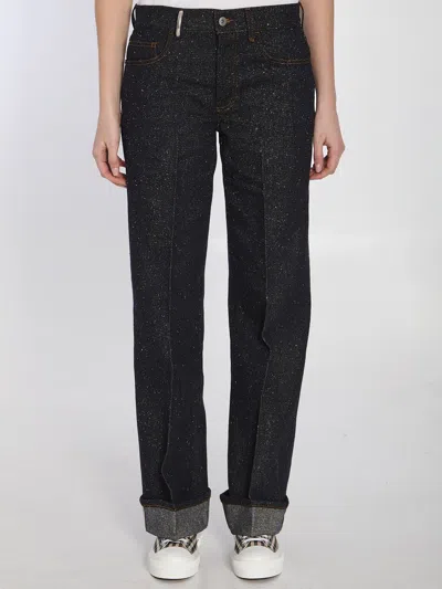 Burberry Indigo Jeans In Purple