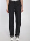 Burberry Straight Leg Jeans In Purple