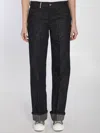 Burberry Straight Leg Jeans In Purple