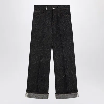 BURBERRY INDIGO JEANS WITH TURN-UPS